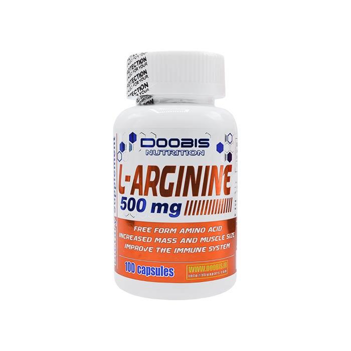 کپسول ال آرژنین 500 میلی گرم دوبیس 100 عددی